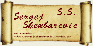 Sergej Škembarević vizit kartica